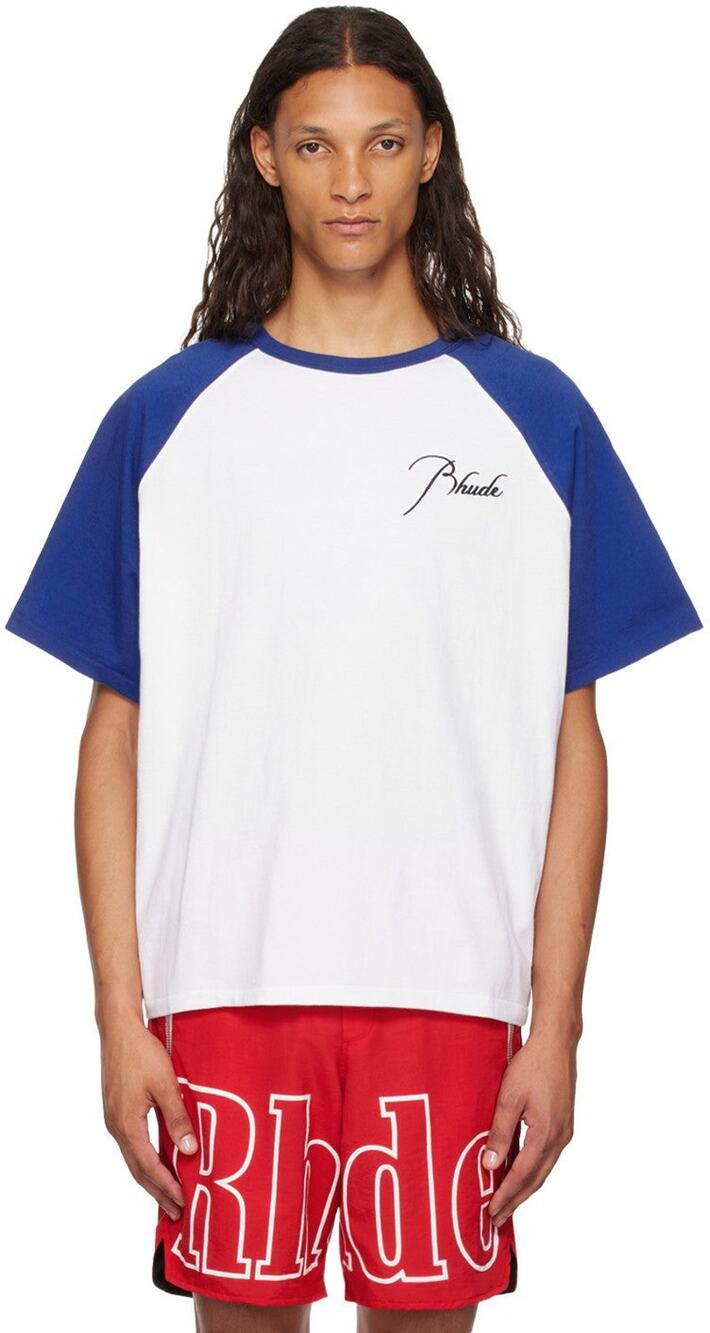 Rhude Raglan Logo Tshirt - M